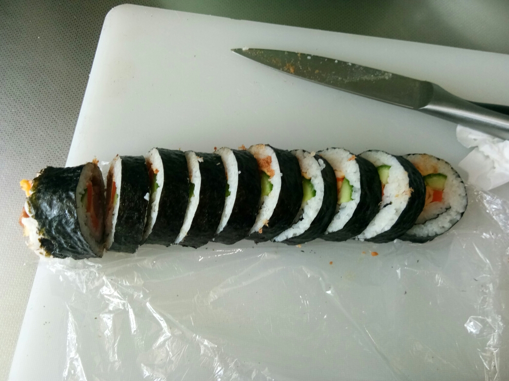 紫菜寿司卷的做法 步骤5