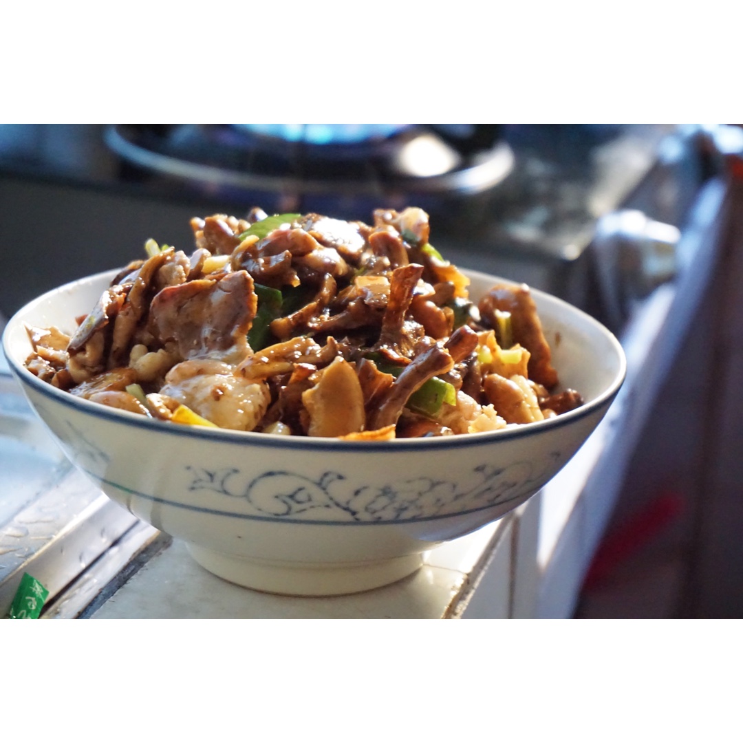 蘑菇炒肉片