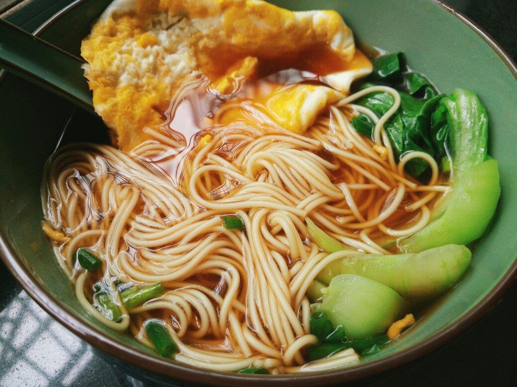 question做的葱花猪油面