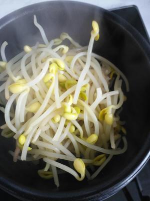 有菜，有汤，清淡爽口【韩式豆芽汤饭】的做法 步骤6