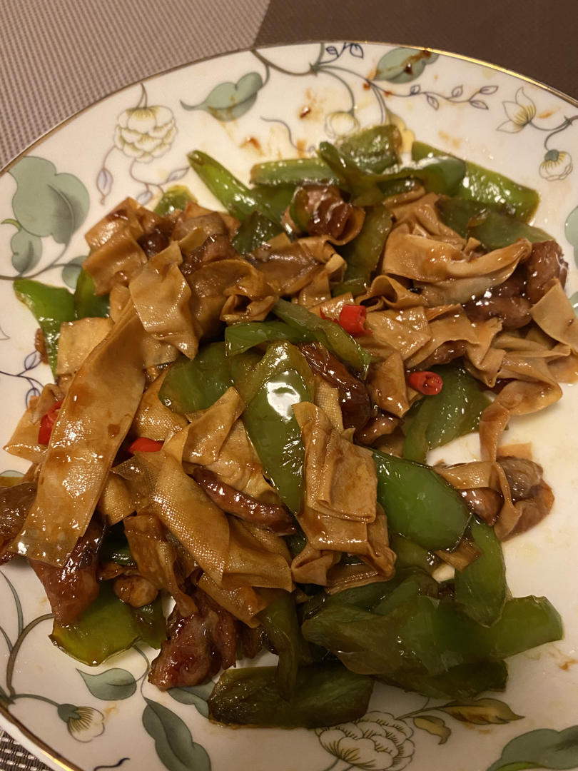 青椒肉丝千张小炒
