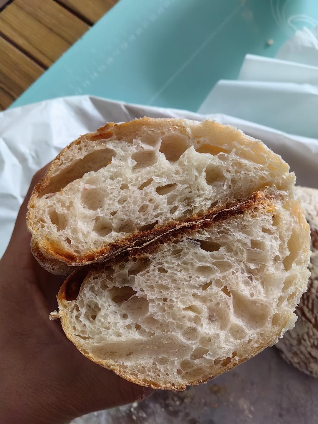 【ciabatta】家庭版恰巴塔，软乎乎的拖鞋面包