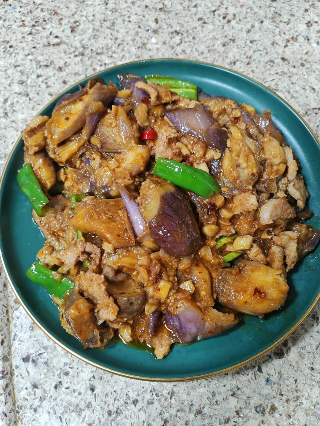 少油版茄子炒肉