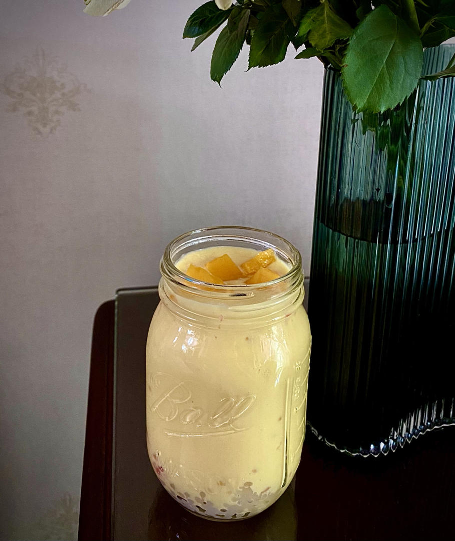 港式甜品——杨枝甘露(芒果西米露)附芒果花切法