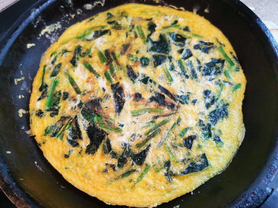 【减脂期】无油菠菜鸡蛋饼