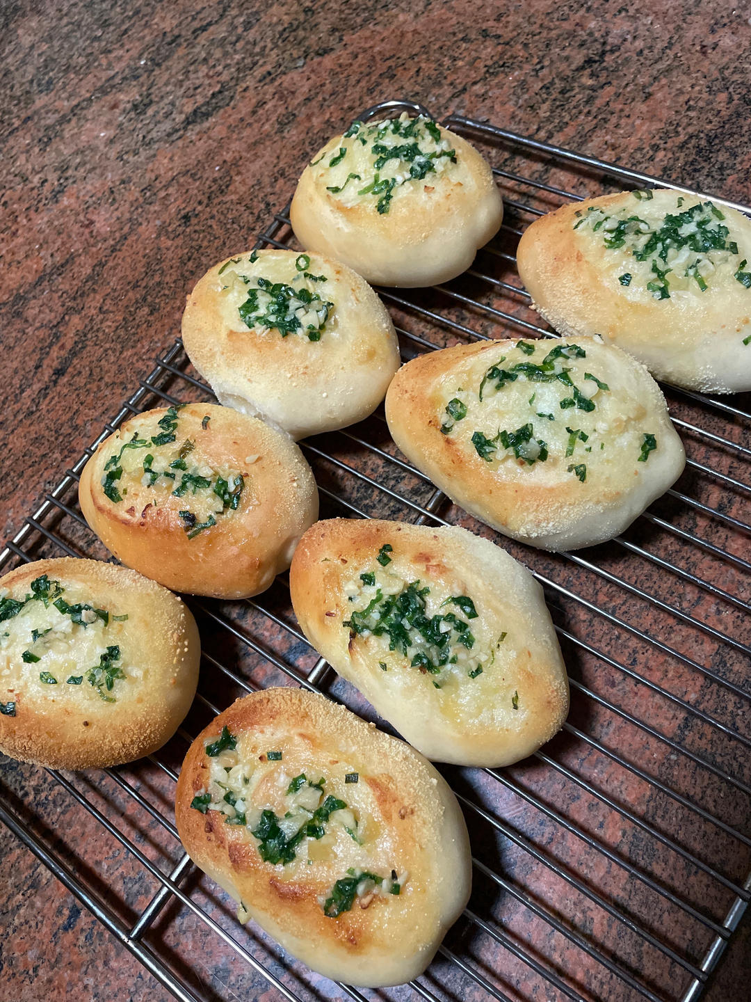 黄金芝士蒜香法式软面包｜芝香浓郁