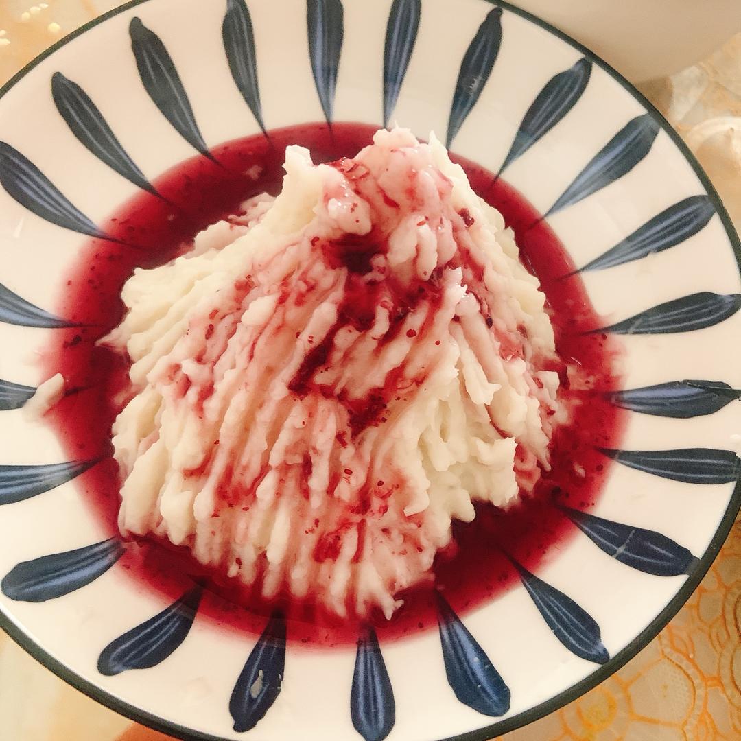 奶香山药蓝莓酱