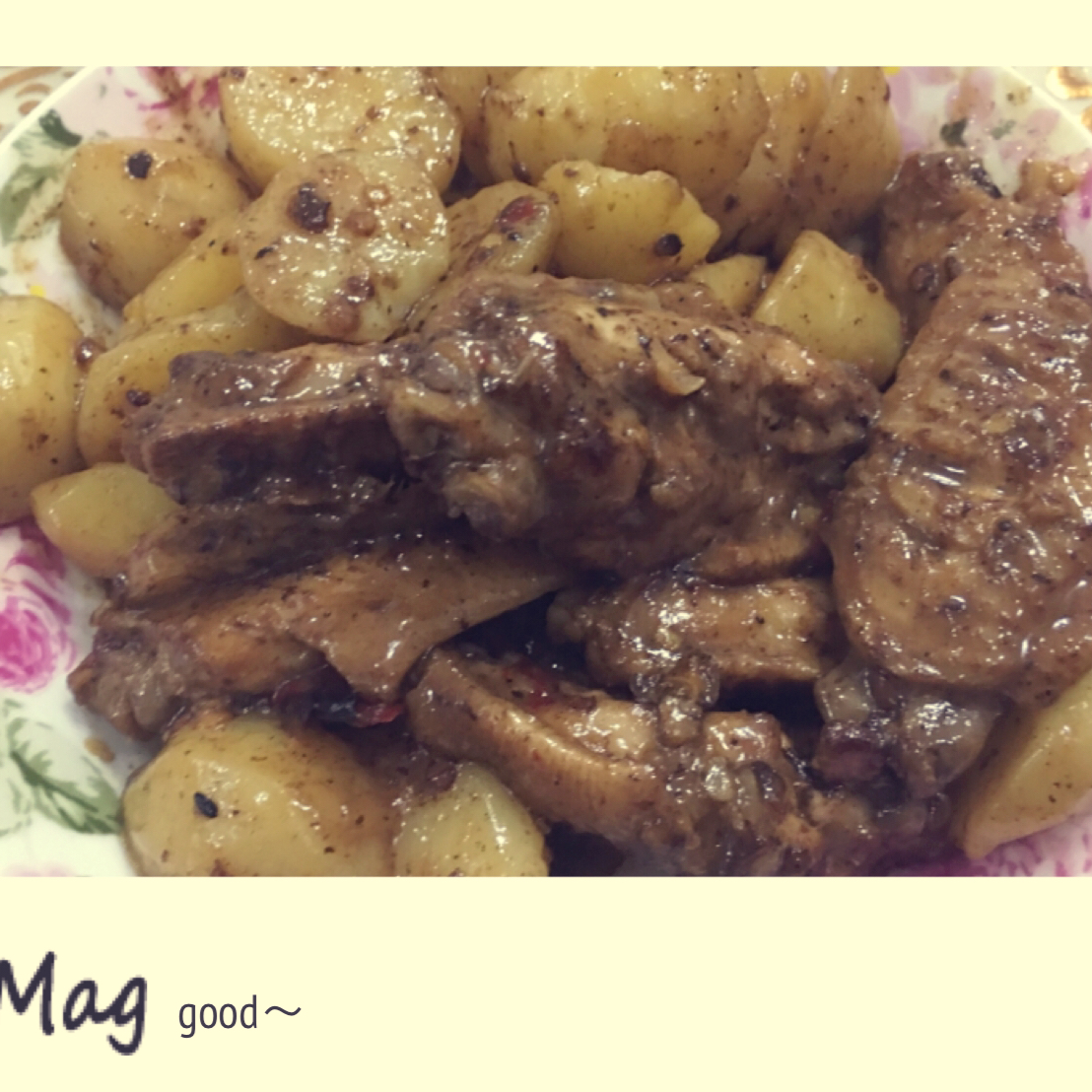 土豆炖鸡翅（快手零失败）