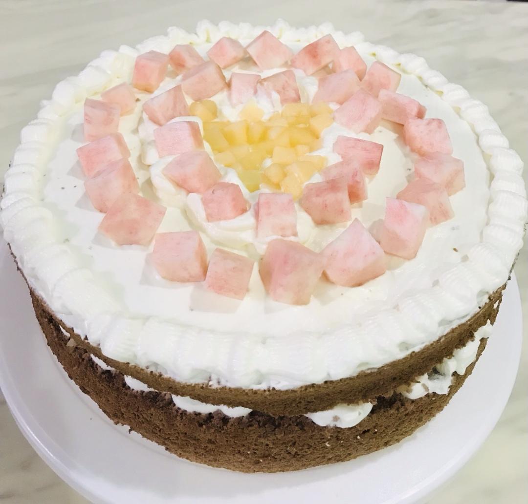 超级简单的味多美同款生日蛋糕（6寸），新手也能高度还原