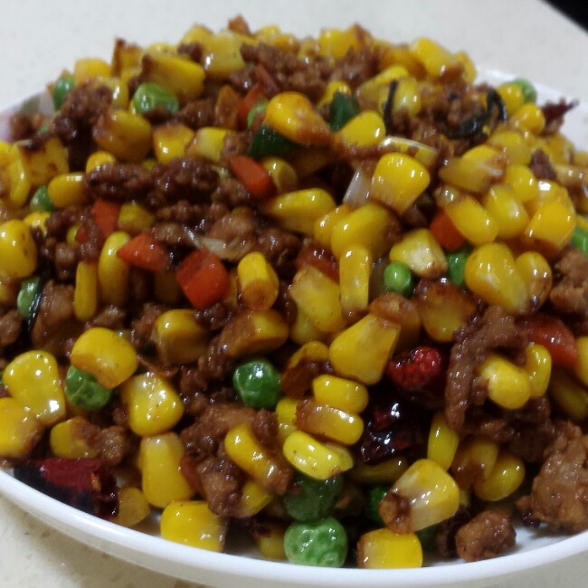 玉米炒肉末【超级下饭的快手家常菜】