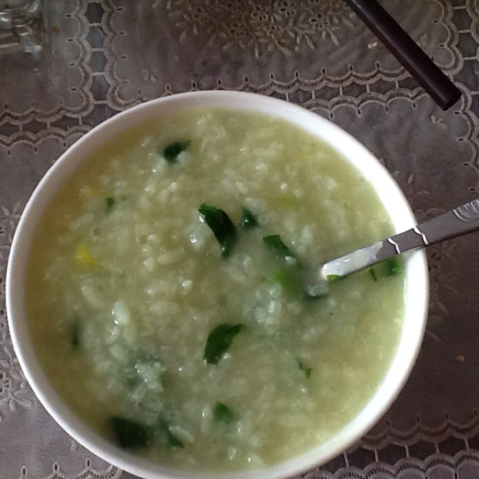 砂锅青菜粥
