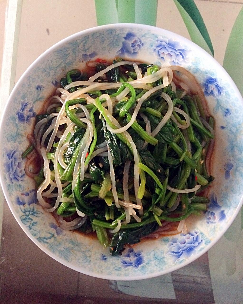 凉拌菠菜粉丝