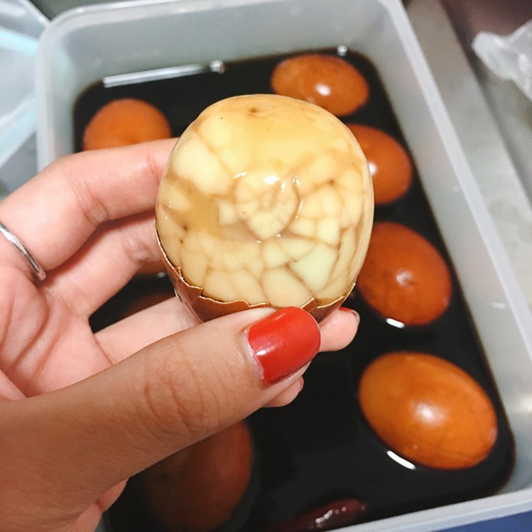 电饭煲煮五香茶叶蛋