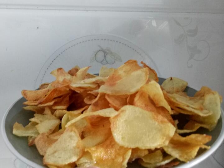 超简单自制炸薯片嘎嘣脆