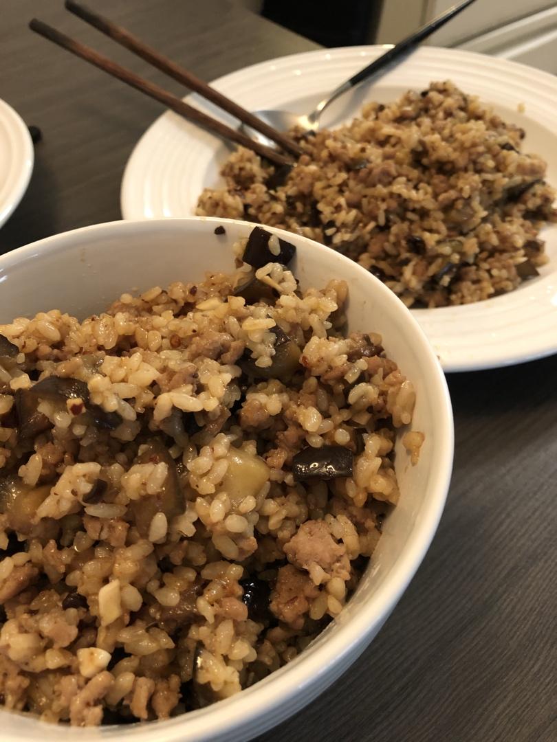 特别好吃的茄子炒饭