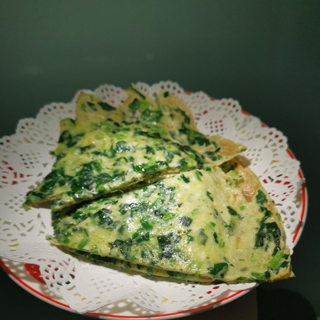 菠菜鸡蛋饼