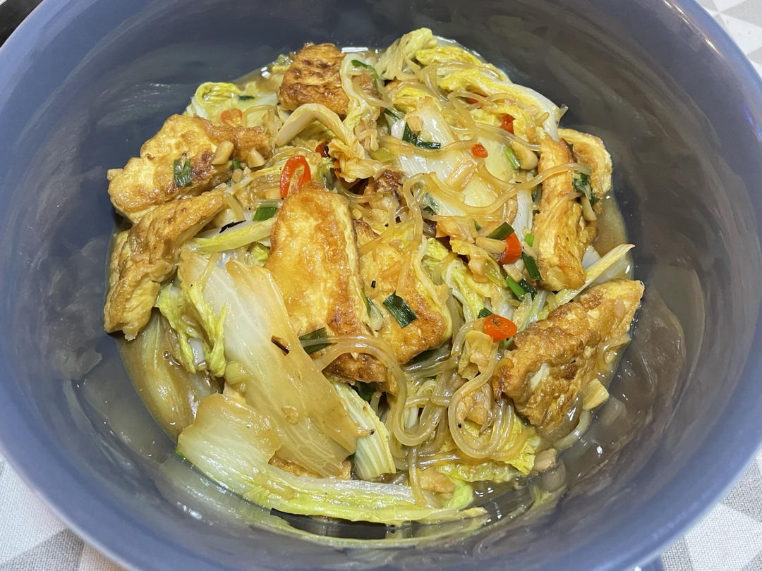 ㊙️娃娃菜豆腐煲🤤汤汁拌米饭吃到撑❗️❗️