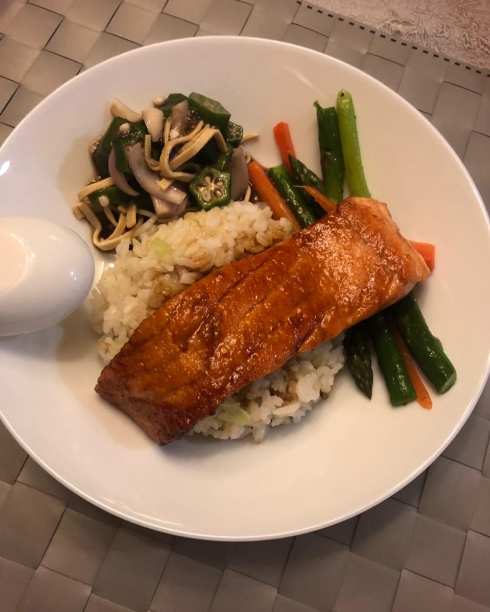 中式照烧三文鱼，即使全熟也好吃【喃猫料理日常】