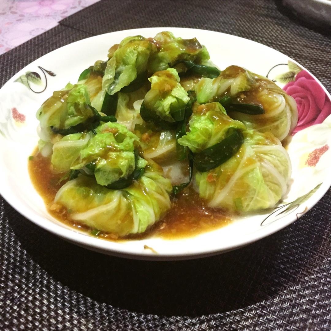 鲜虾白菜包