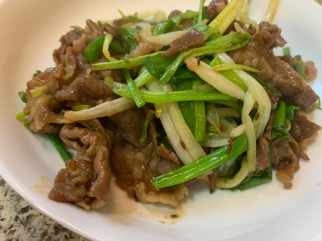 葱爆羊肉~味道超赞不膻有诀窍