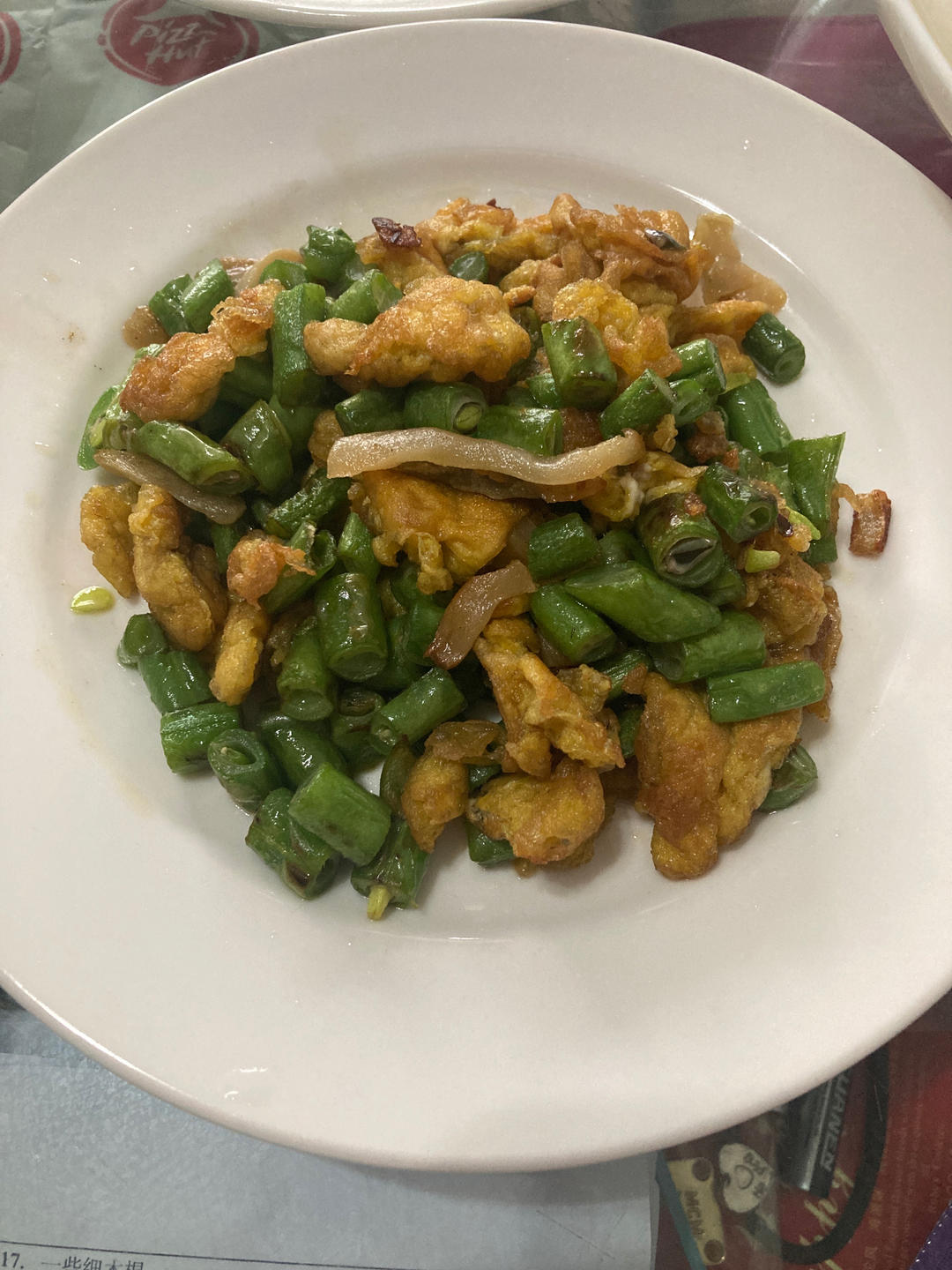 家常四季豆炒蛋