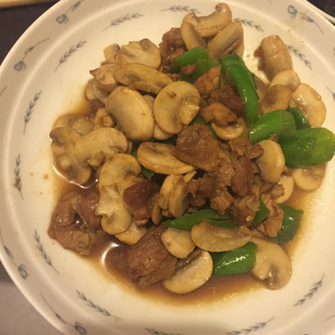 素炒小圆菇