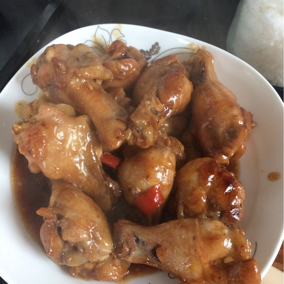 蚝油冬菇鸡腿