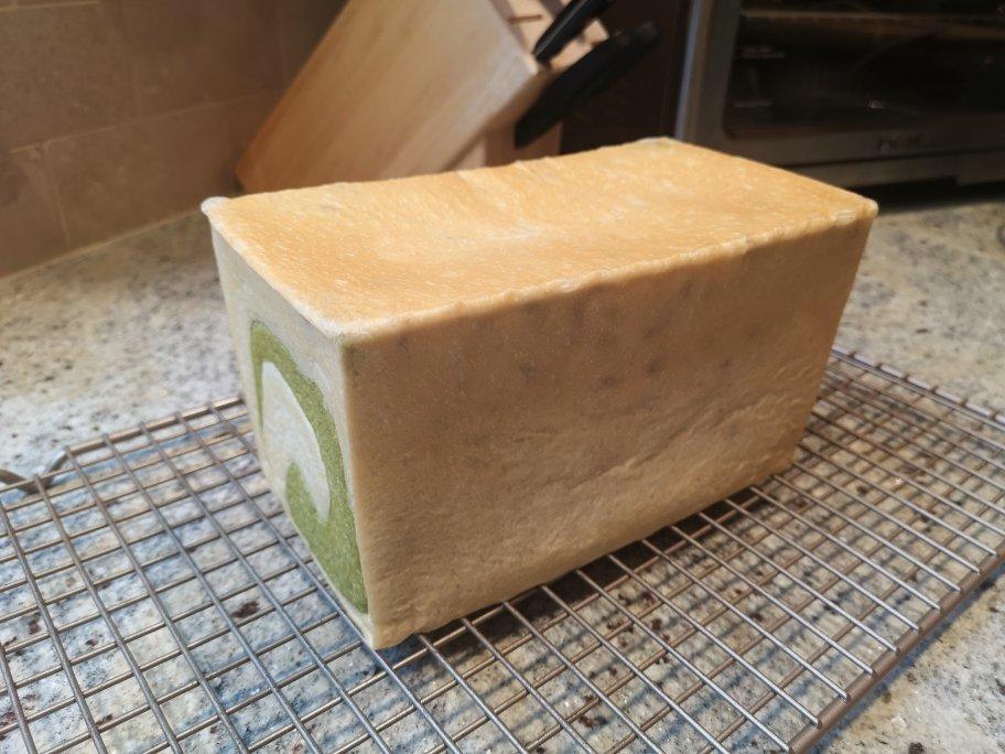双色吐司 抹茶蜜豆老面吐司🍞