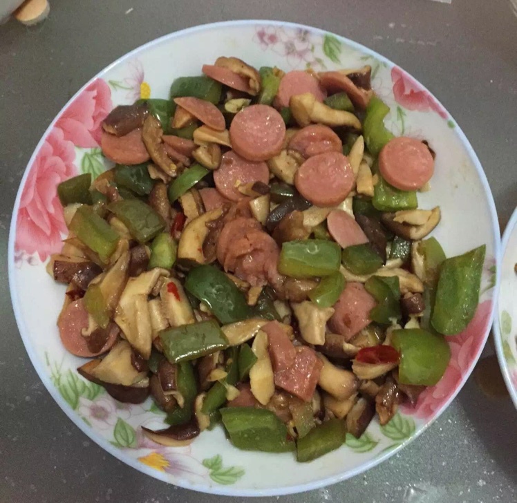 火腿鲍杏菇