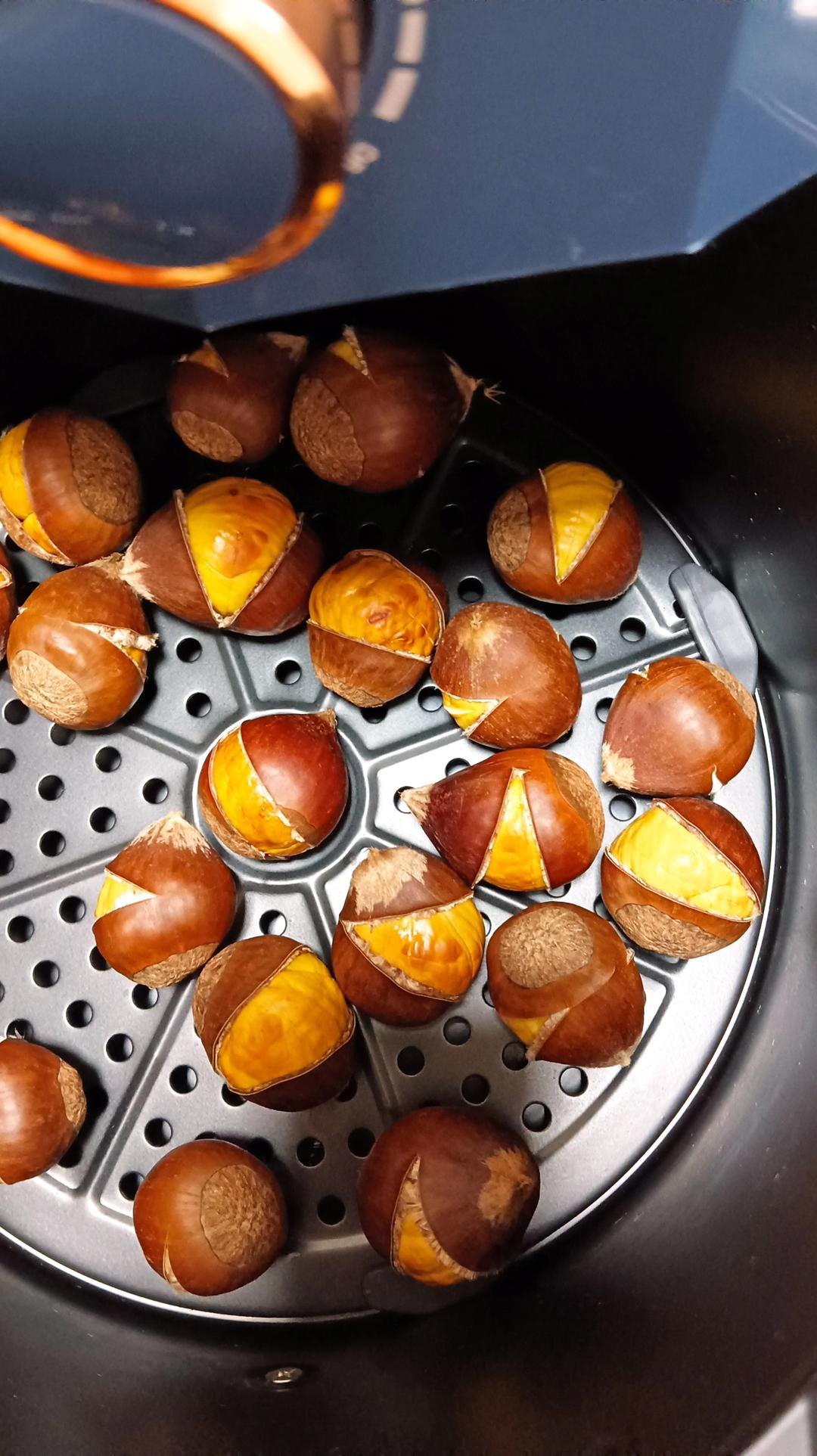 「空气炸锅」烤板栗无油无糖超简单