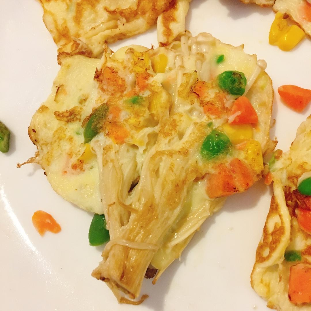 金针菇蛋饼