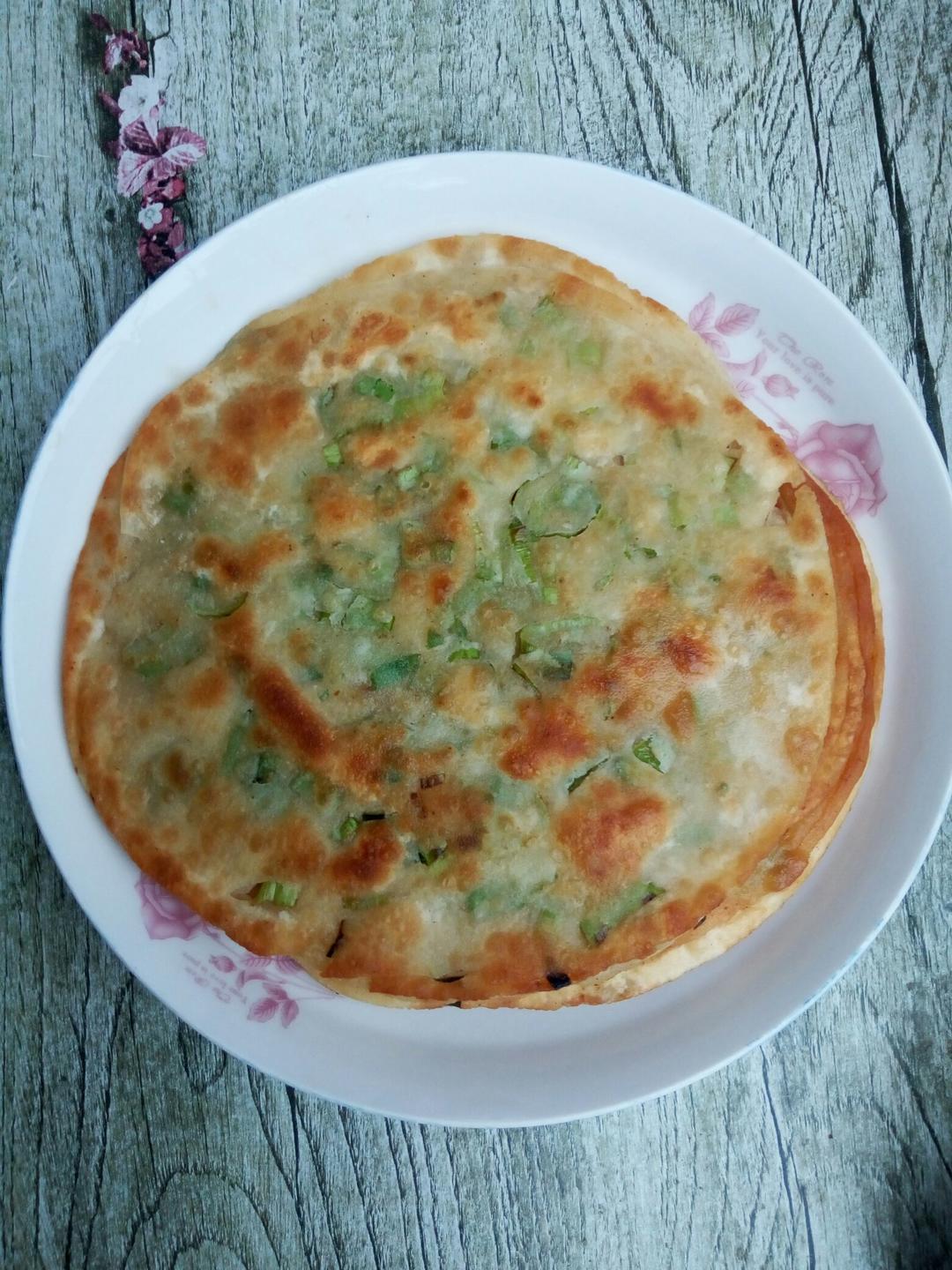饺子皮葱油饼