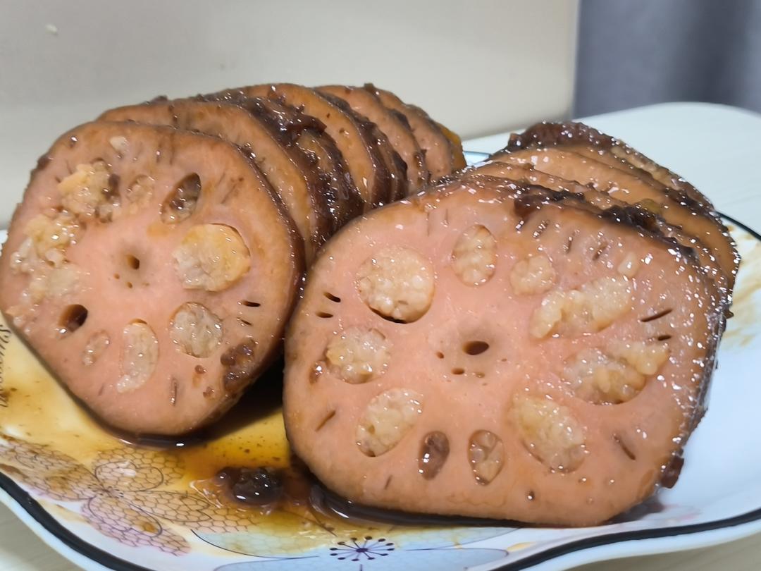红糖糯米藕