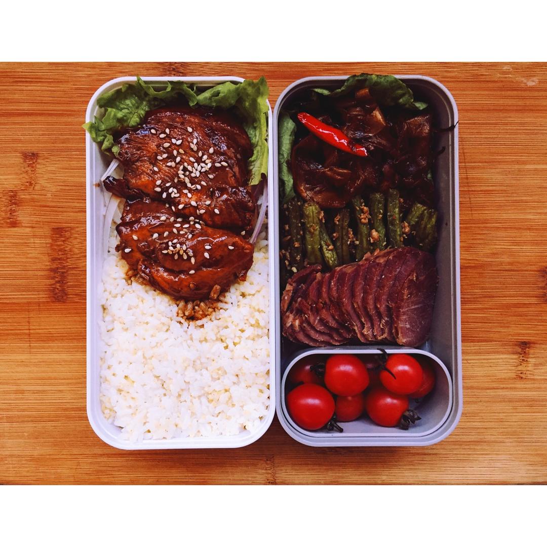 照烧鸡腿饭（自制照烧汁）