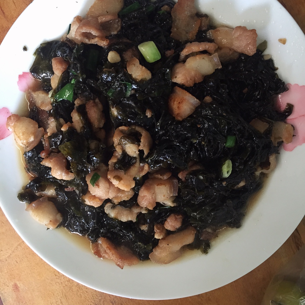 杨冬晴做的炒紫菜