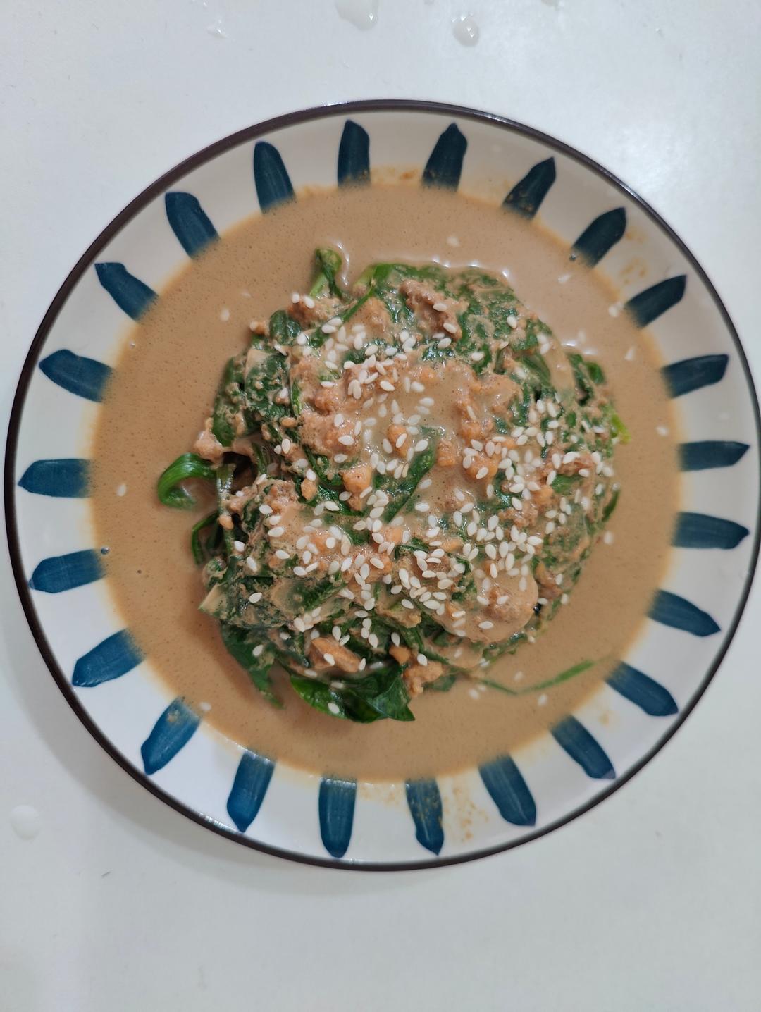 芝麻酱菠菜墩墩