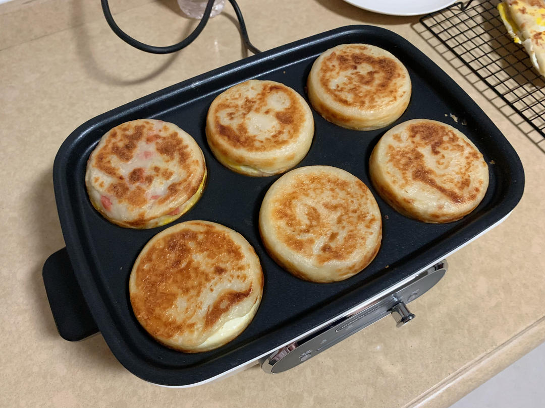 家庭鸡蛋汉堡