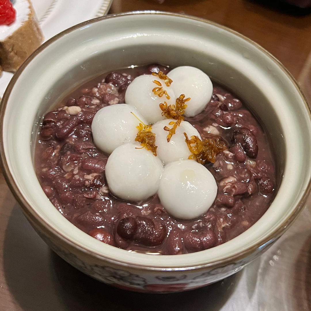 红豆桂花酒酿小圆子