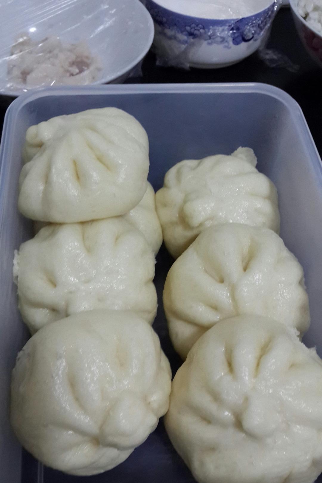 无泡打粉一次发酵的三鲜包子（适用于绝大多数发面制品）