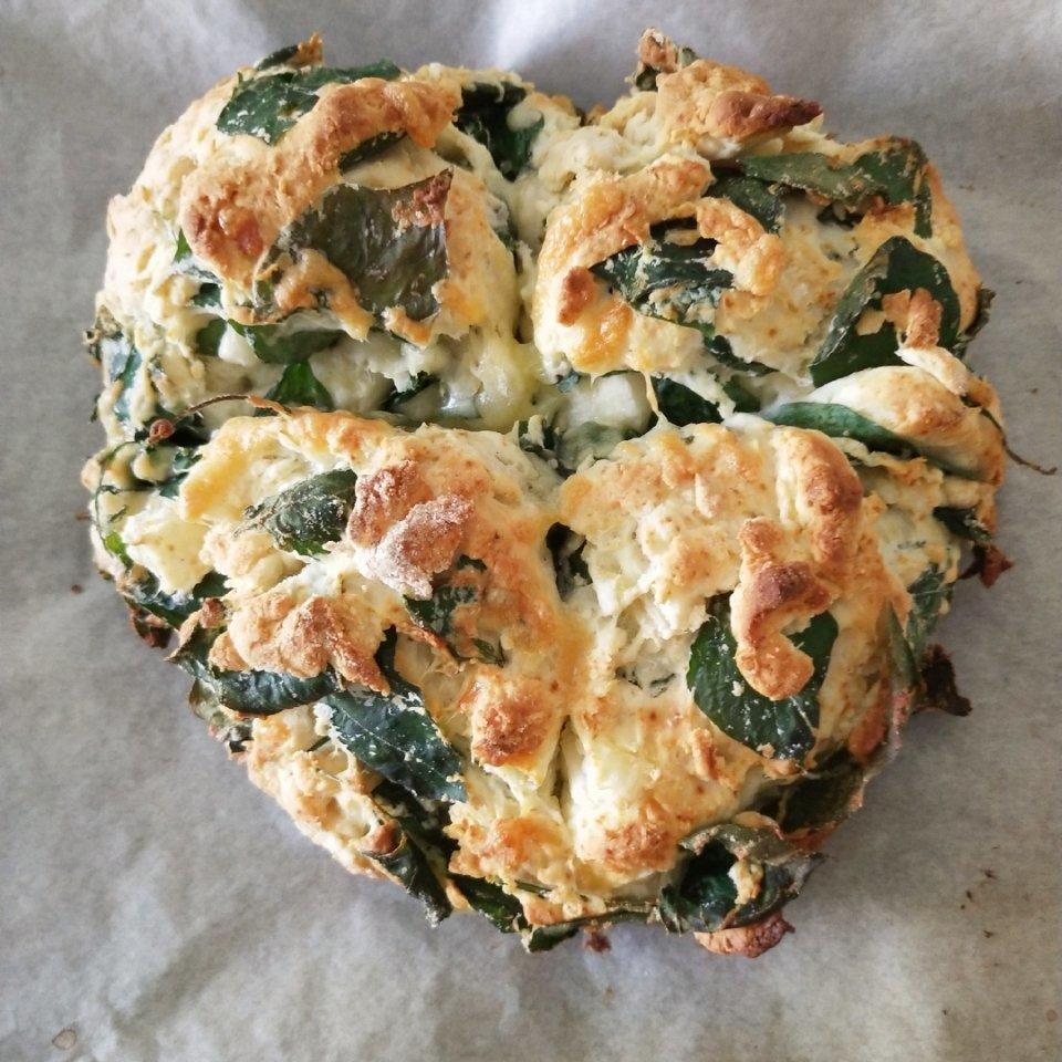 菠菜南瓜奶酪丹波面包丨健康·烘焙