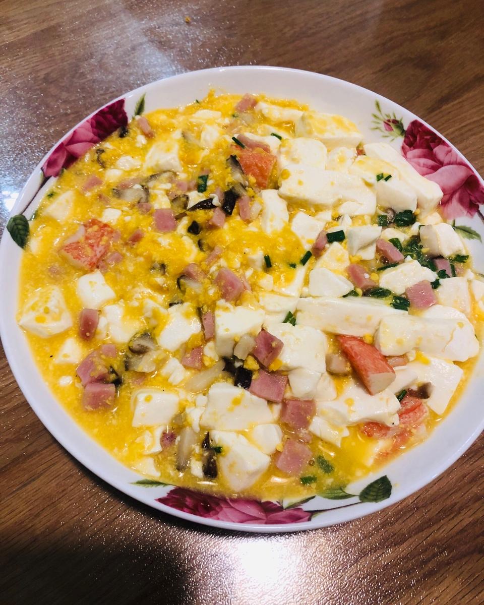咸蛋黄豆腐