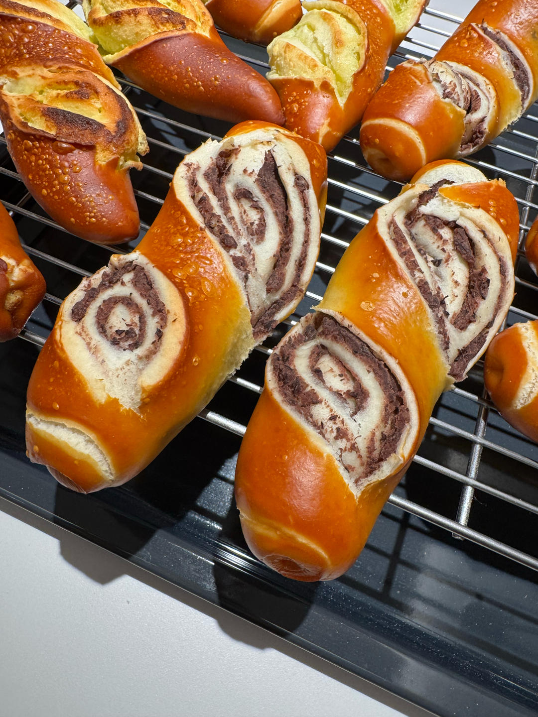 柔软低脂红豆碱水棒，自制红豆馅太好吃了！