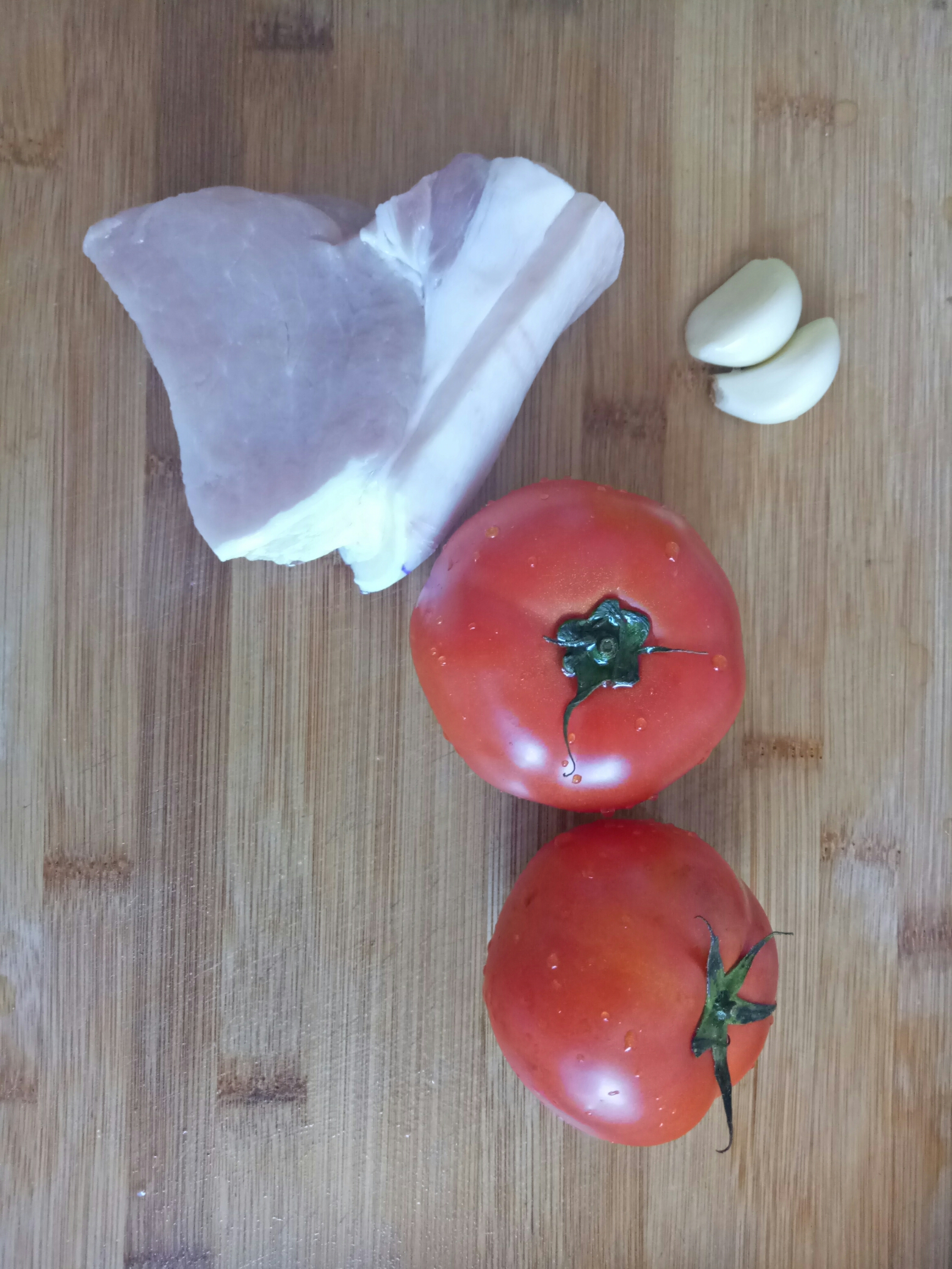 番茄肉片的做法 步骤1