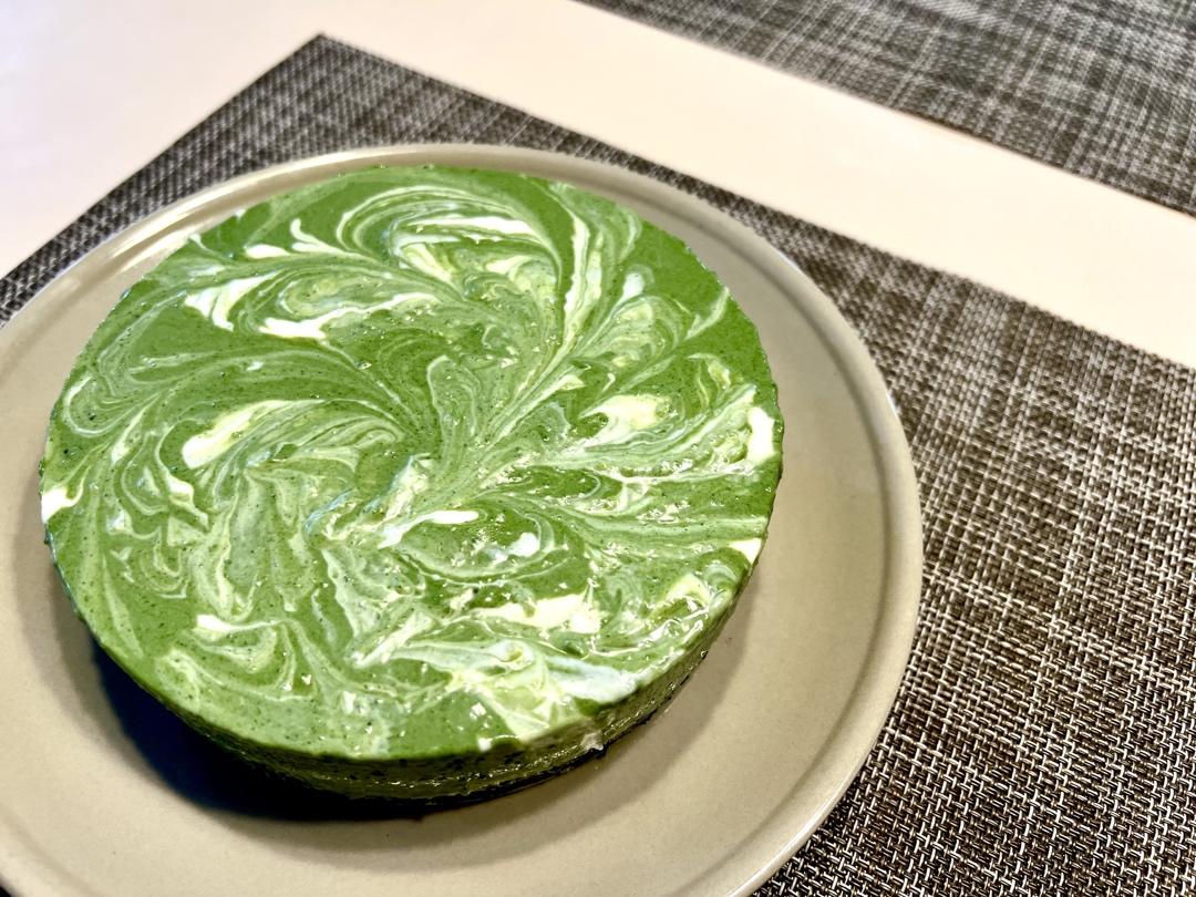 无需烤箱❗️零失败❗️抹茶大理石慕斯❗️入口即化