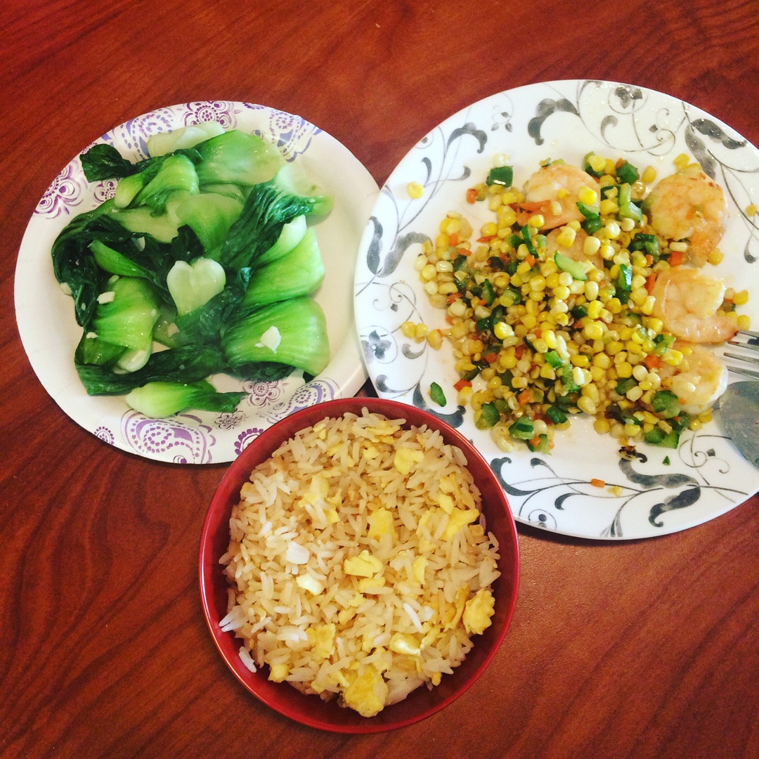 三色炒虾仁