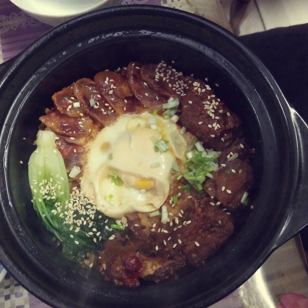 香喷喷的🍲腊肠煲仔饭（砂锅版）超简单神速