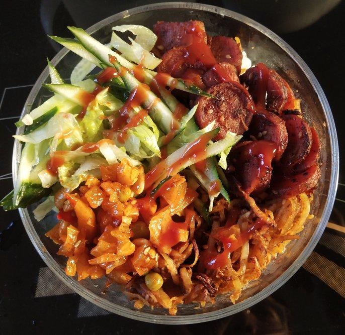 烤鸡腿肉拌饭（烤肉拌饭）