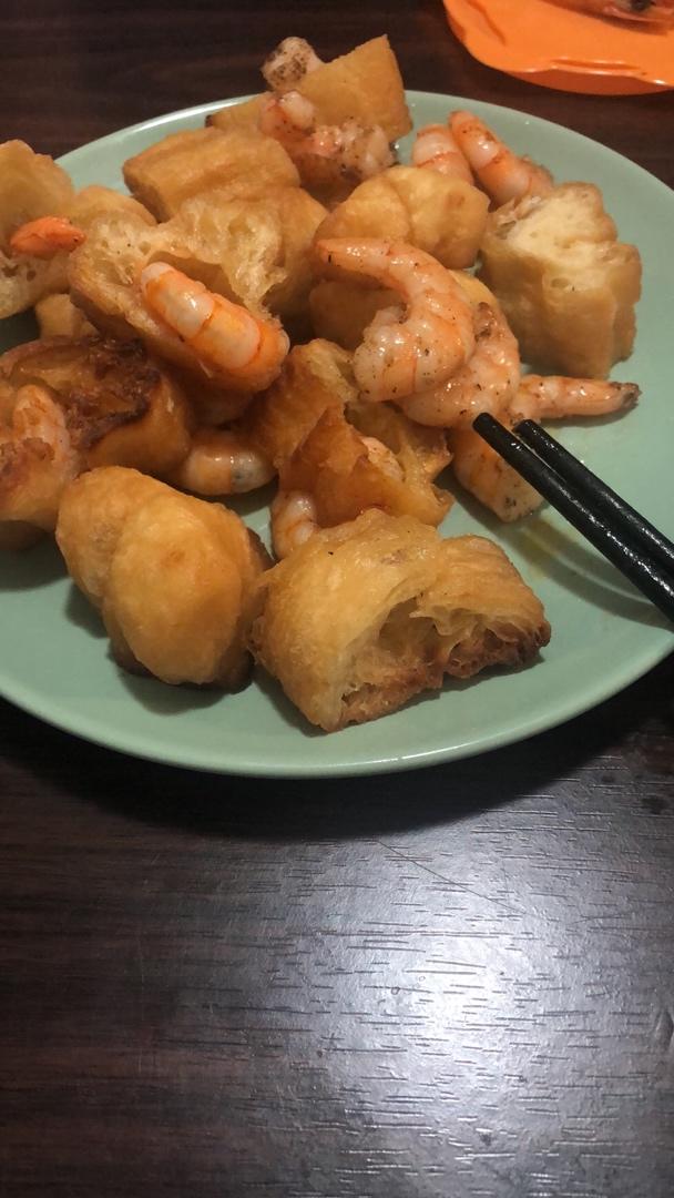 椒盐油条虾