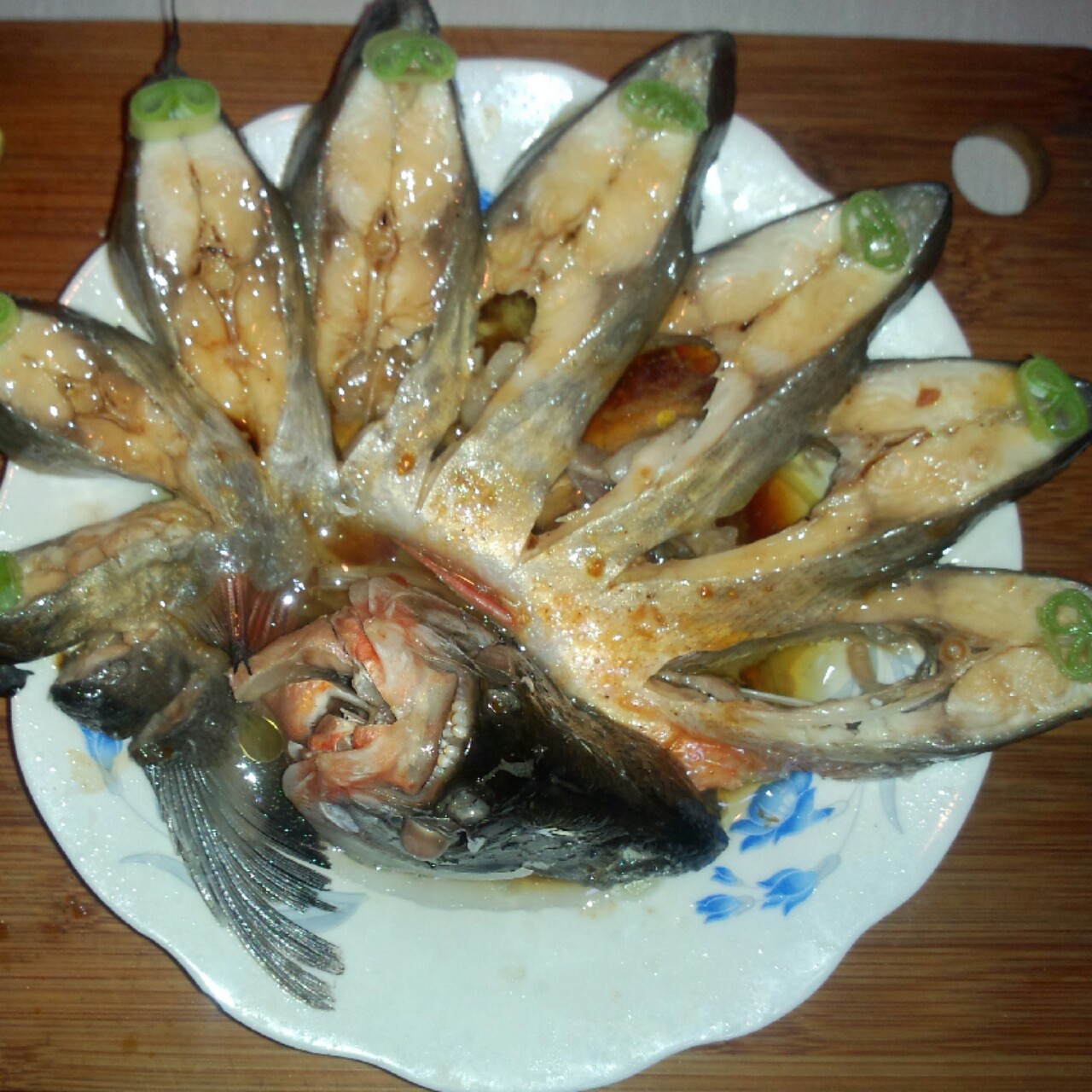 孔雀开屏清蒸鱼