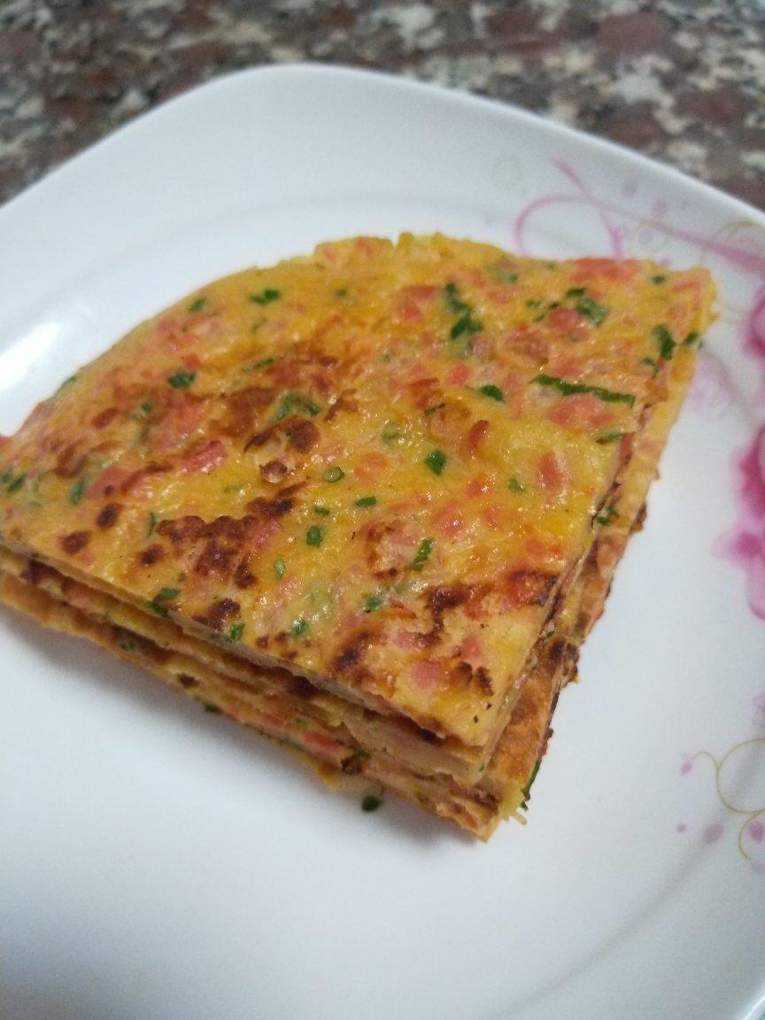 培根香葱鸡蛋饼